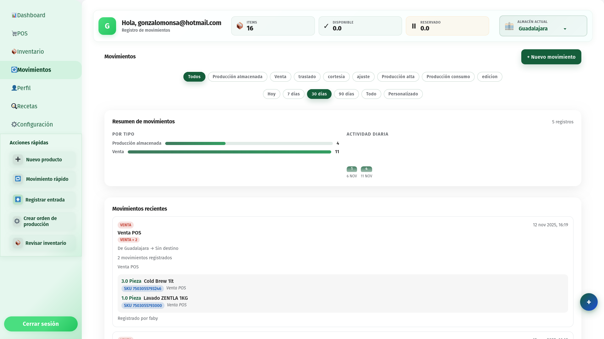 Inventory + POS System