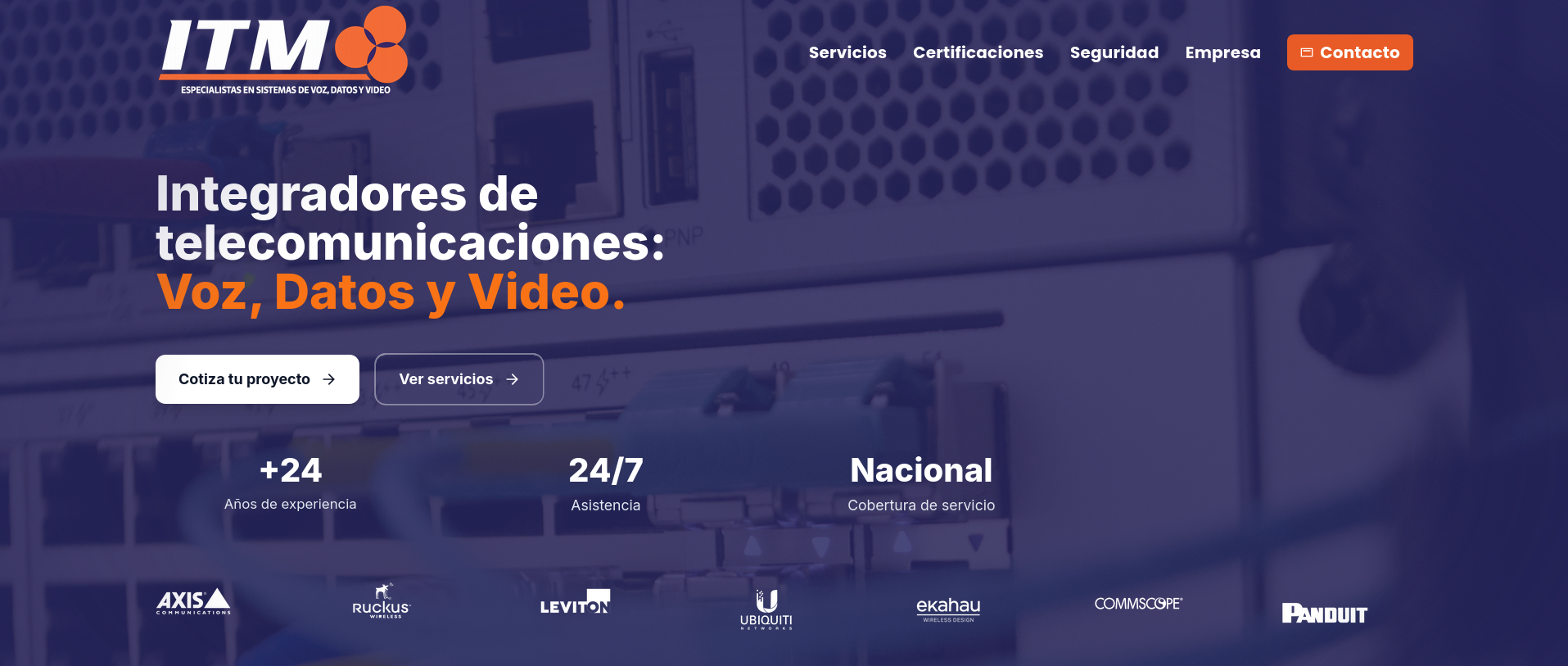 Enterprise Landing Page mobile