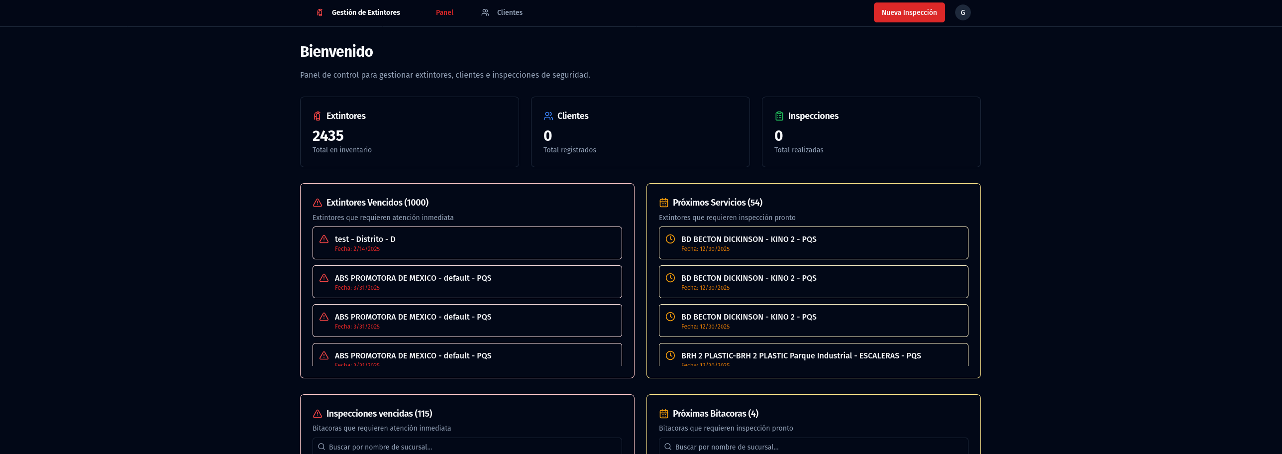 Extinguisher Control System